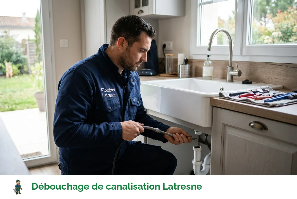Débouchage de canalisation à Latresne