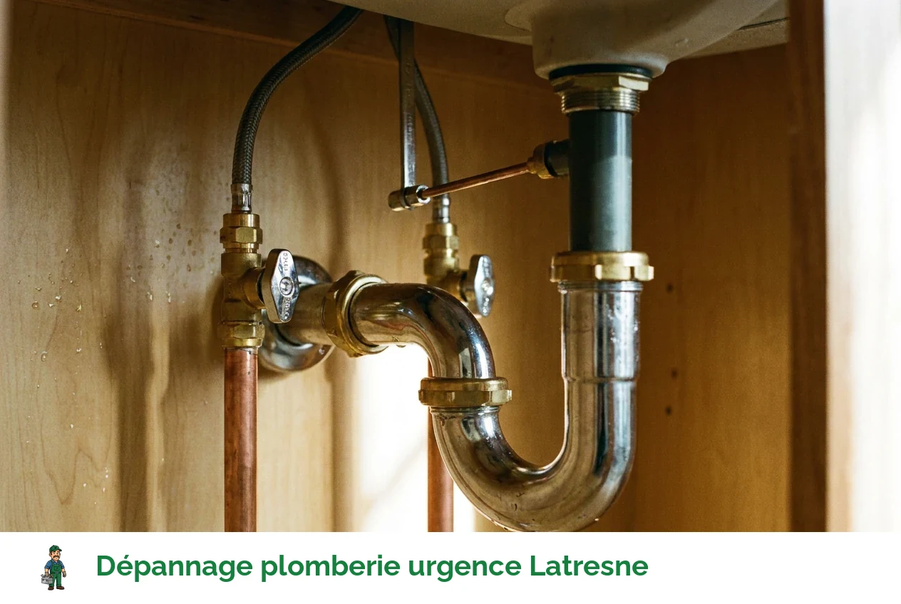 Dépannage plomberie urgence à Latresne