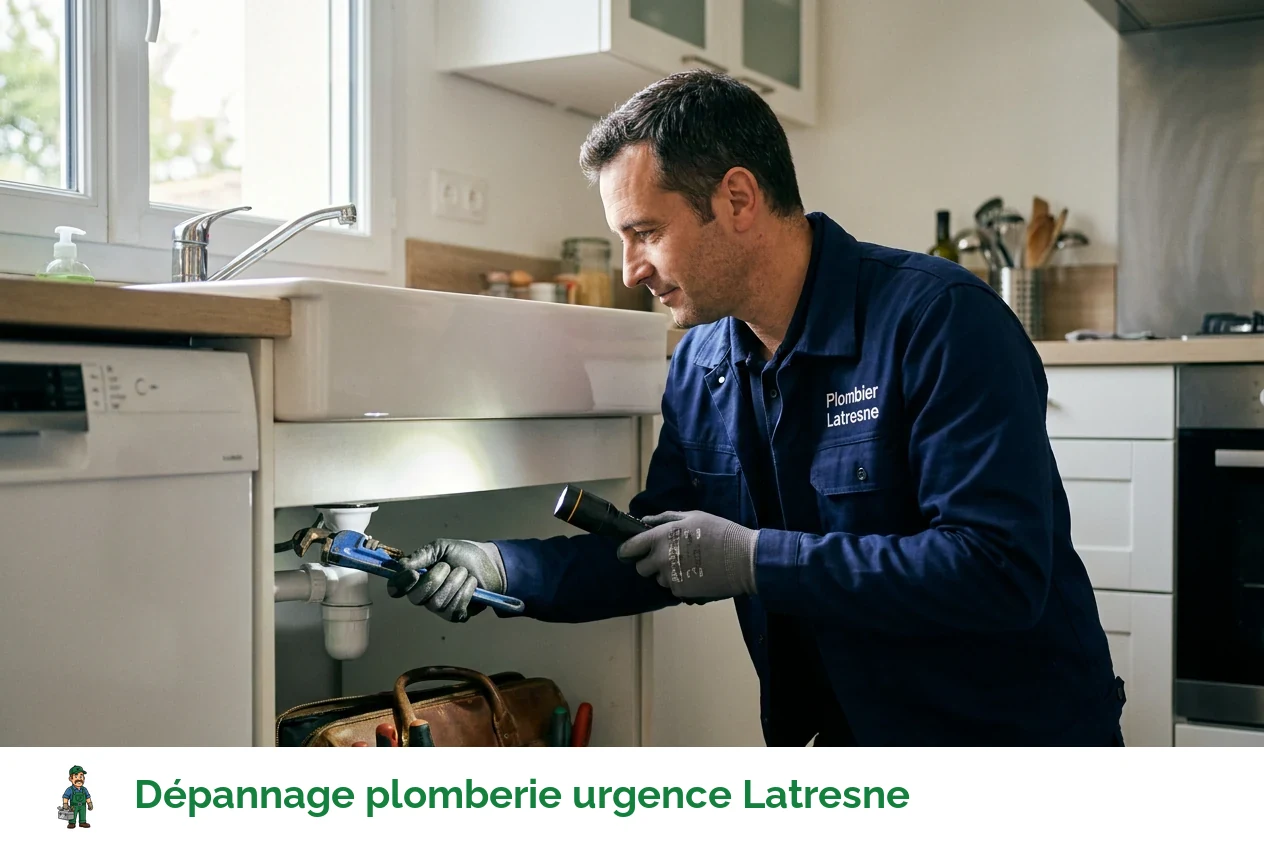 Dépannage plomberie urgence à Latresne
