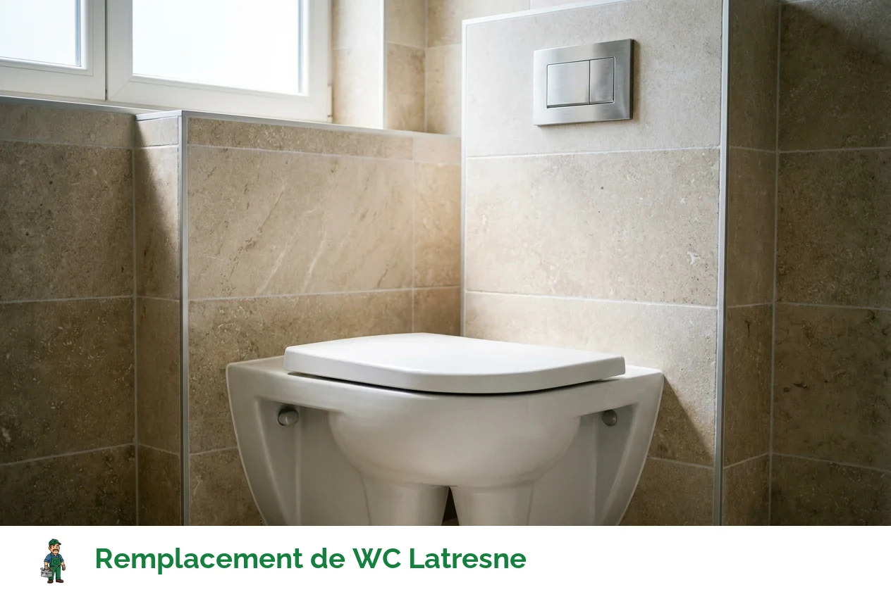 Remplacement de WC à Latresne