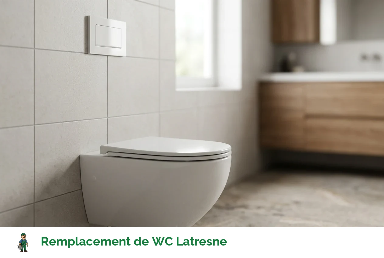 Remplacement de WC à Latresne